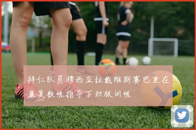 拜仁队员穆西亚拉戴维斯赛巴里在康复教练指导下积极训练